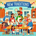 Parenting Tips for Blended Families - family creating new traditions